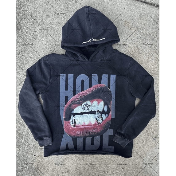 Colorful New Letter Printed Oversized Hoodie Men American Streetwear Retro Trendy Brand Fashion Loose Pullover Sweatshirt Women