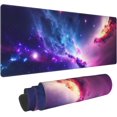 thumbnail image 1 of Colorful Night Sky Extended Big Mouse Pad Large,XL Gaming Mouse Pad Desk Pad,31.5x11.8inch Long Computer Keyboard Mouse Mat Mousepad with 3mm Non-Slip Base for Home Office Work, 1 of 6