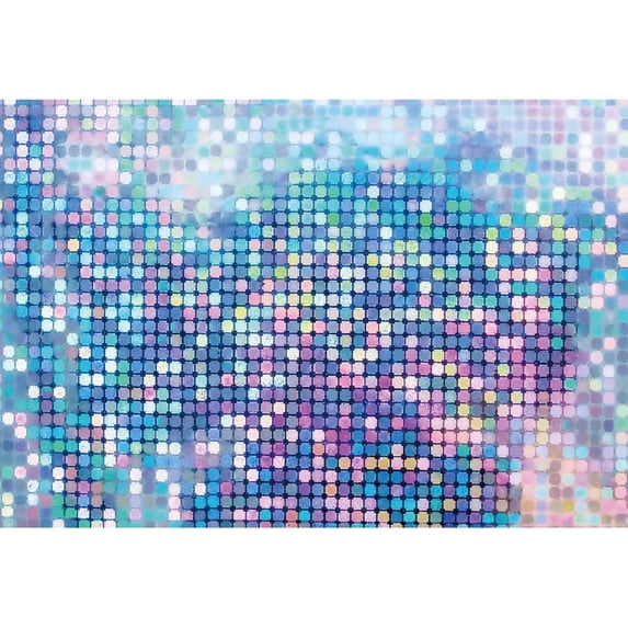 Colorful Non-Glitter Photo Backdrop Discos Ball Exterior Laser Dot Photography Background for Birthday Wedding Back to The 70s 80s Party Decorations Banner Props