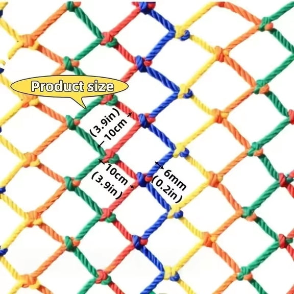 Colorful Nylon Mesh Child Safety Net Anti Falling Net Balcony Window Staircase Deck Football Field Fence Protection Baby Cat Dog