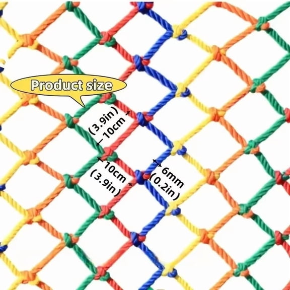 Colorful Nylon Mesh Child Safety Net Anti Falling Net Balcony Window Staircase Deck Football Field Fence Protection Baby Cat Dog
