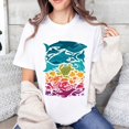 thumbnail image 1 of Colorful Ocean Animal Design T-shirt, 1 of 9