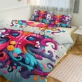 thumbnail image 1 of Colorful Octopus Bedding Set with Zipper Closure for Girls & Boys, 1 of 6