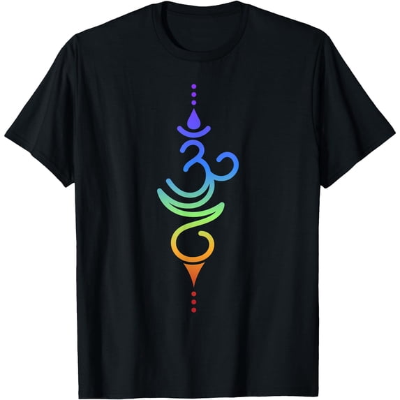 Colorful Om Symbol Spiritual Energy Design T-Shirt , Vintage T-Shirt ...