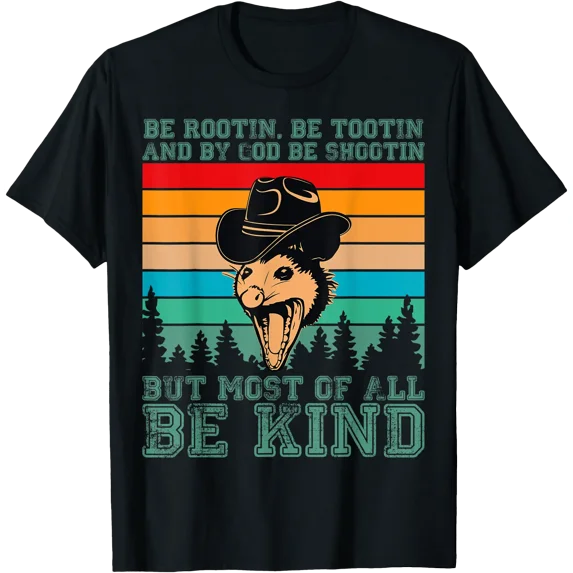 Colorful Opossum Graphic T-Shirt for Fun and Casual Wear