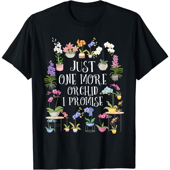 Colorful Orchid Design T-Shirt for Nature Lovers and Garden Enthusiasts