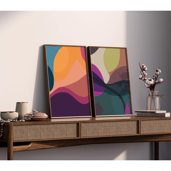 Colorful Organic Shapes Poster, , Poster Only