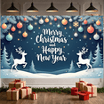 thumbnail image 1 of Colorful Ornaments Merry Christmas Banner Holiday Celebrations for Winter Parties Indoor Events Family Gatherings, 1 of 9