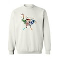 thumbnail image 1 of Colorful Ostrich Design Sweatshirt Women -Image by Shutterstock, Female 4X-Large, 1 of 4