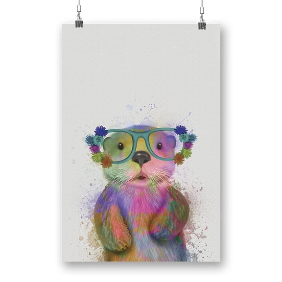 Colorful Otter Poster - Fab Funky Designs,
