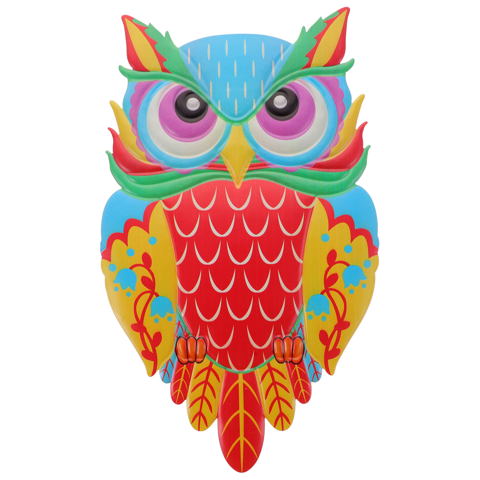Colorful Owl Wall Decor Metal Owl Sculpture Hanging Wall Decor Wall Art