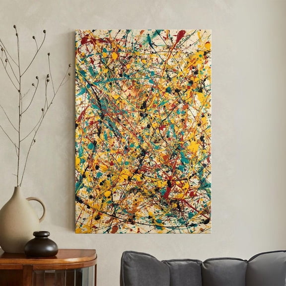 Colorful Paint Drip Poster, Unframed Paper Poster 11x14in