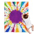 thumbnail image 1 of Colorful Paint Splash Burst Blanket,Comfortable Soft Flannel Throw Blanket,All Season,Warm Lightweight Blankets for Sofa Bed Couch Living Room Chair,30"x40", 1 of 4