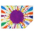 thumbnail image 1 of Colorful Paint Splash Burst Rectangle Tablecloth 60"x84",Waterproof Polyester Rectangle Table Cloth, Wipeable Spillproof Polyester Tablecloth for Dining, Camping, Indoor and Outdoor, 1 of 5