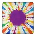 thumbnail image 1 of Colorful Paint Splash Burst Square Fitted Tablecloth with Elastic Edge,Square Table Cover,Washable Elastic Table Cover for Home Kitchen Party Decor 36"x36", 1 of 6