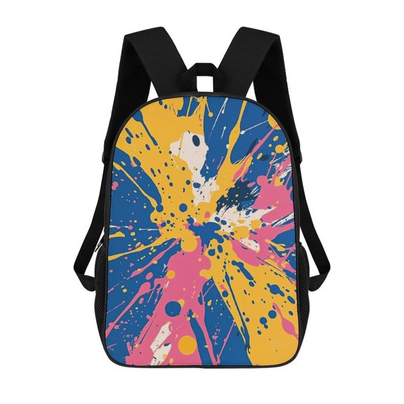 Colorful Paint Splatter Explosion New Fashionable Trendy Travel Large Capacity Simple Student Backpack