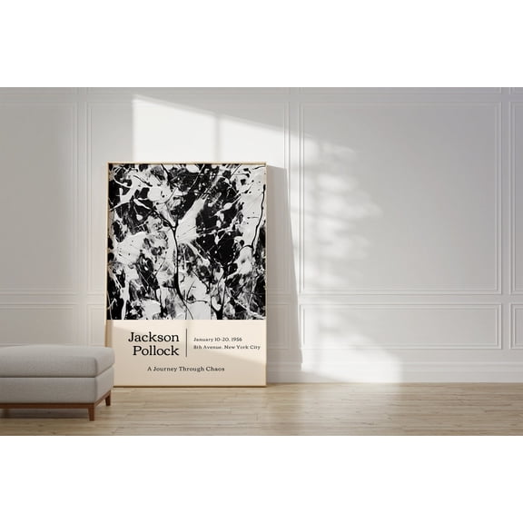 Colorful Paint Splatter Trendy Modern Poster, Unframed Paper Poster 8x10in