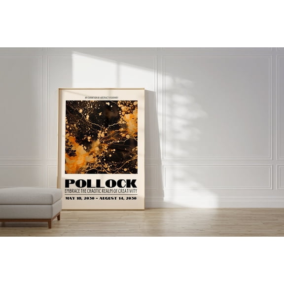 Colorful Paint Splatter Trendy Wall Poster, Unframed Paper Poster 8x10in