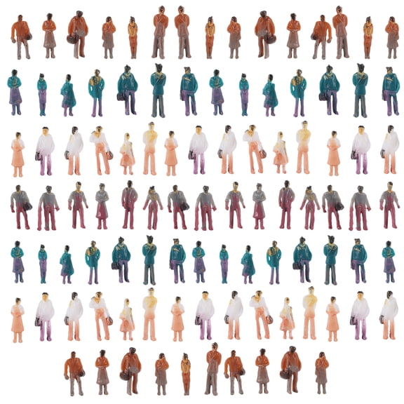 Colorful Painted Mixed Model People Figure Layout Painted Model People Figures
