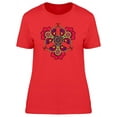 thumbnail image 1 of Colorful Paisley Flowers T-Shirt Women -Image by Shutterstock, Female x-Large, 1 of 2