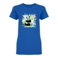 thumbnail image 1 of Colorful Panda Design Shaped T-Shirt Women -Image by Shutterstock, Female XX-Large, 1 of 2
