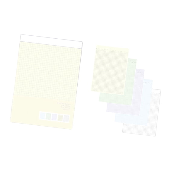 Colorful Paper Notebook 80 Sheets Gridded Lined Unruled 21x14.8cm Tearable Planner For Schedules Note Plans Organization