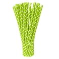 thumbnail image 1 of Colorful Paper Straws 100 Count Decorative Party Drinking Straws for Beverage Bar Service and Dessert Toppers, 1 of 9
