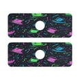 thumbnail image 1 of Colorful Party Theme Pattern Quick Dry Silicone Algae Faucet Pad 14.7x5.4in 2 Pack Absorbent Mat for Kitchen Sink, Bathroom Countertop, 1 of 10