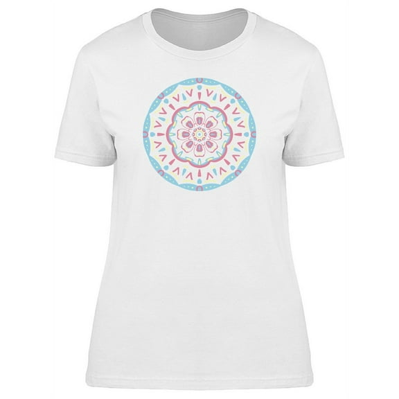 Colorful Pastel Mandala T-Shirt Women -Image by Shutterstock, Female x-Large