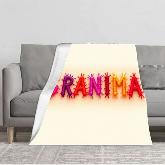 Colorful Patchwork Flannel Blanket - Soft Cozy Durable Throw for Sofa Travel Bed and Chair - Warm and Inviting Design