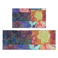 thumbnail image 1 of Colorful Patchwork Pioneer Flower Pattern Kitchen Rugs Sets Of 2,Anti Fatigue Kitchen Mat Rugs Non Slip Washable,Decorative Kitchen Floor Mats for Kitchen,Sink,Laundry,17"x30"+17"x47", 1 of 7