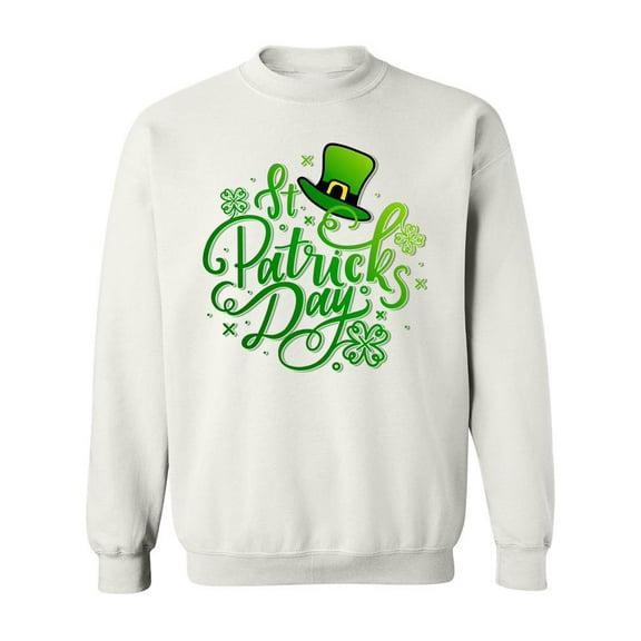 Colorful Patrick's Day Text Sweatshirt Men -Image by Shutterstock, Male Large