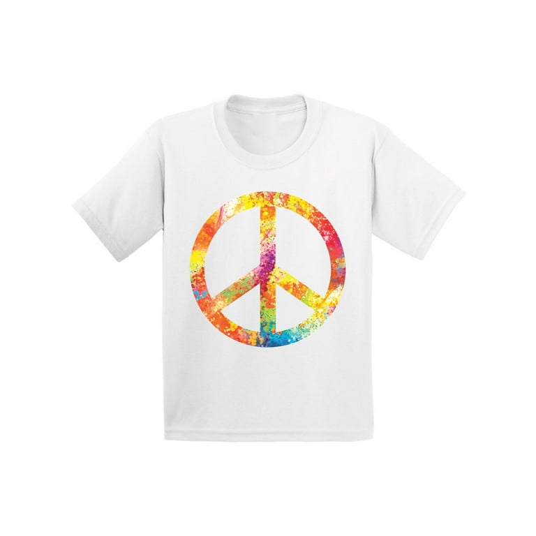 Colorful Peace Shirt for Boys GIrls Unisex Kids Outfit Age 4 to 18 Hippie  Love Floral Comfy Tees Boho T-Shirt