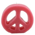 thumbnail image 1 of Colorful Peace Sign Candle, 1 of 2