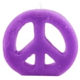 thumbnail image 1 of Colorful Peace Sign Candle, 1 of 2