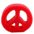 thumbnail image 1 of Colorful Peace Sign Candle, 1 of 2