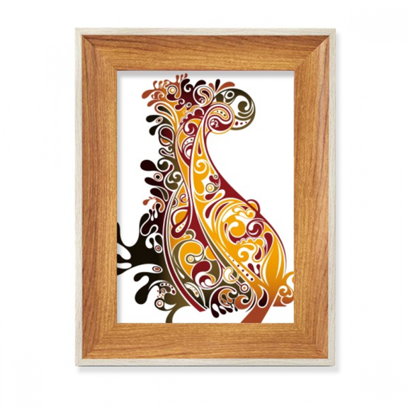 Colorful Peacock Animal Art Outline Desktop Wooden Photo Frame Display Picture Art Painting Multiple Sets