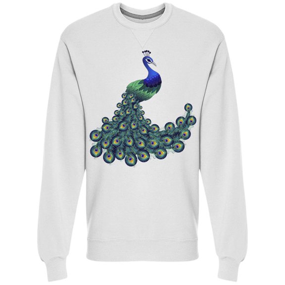 Colorful Peacock  Sweatshirt Men's -Image by Shutterstock
