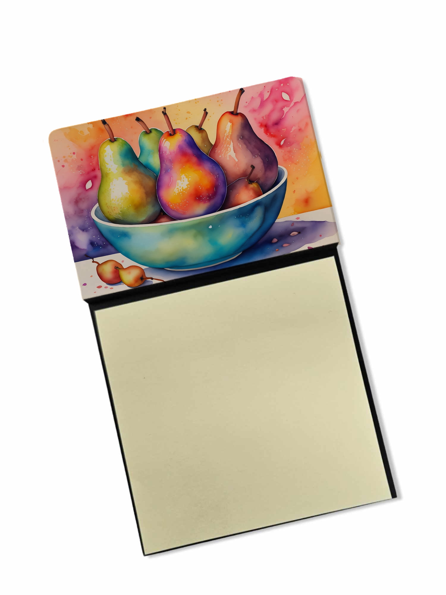 Colorful Pears Sticky Note Holder 3.25 in x 5.25 in