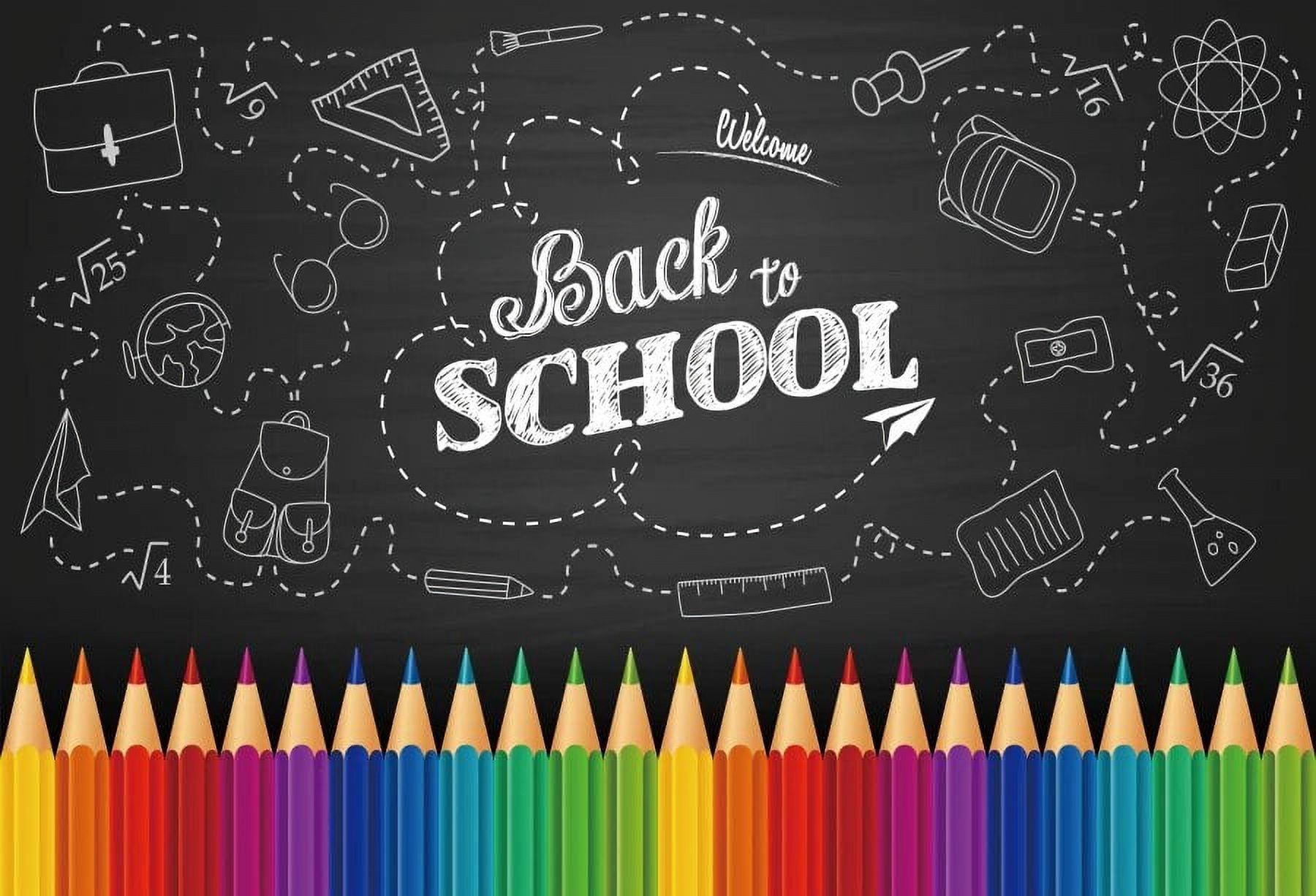 Colorful Pencil Blackboard Paper Airplane Baby Room Decor Birthday ...