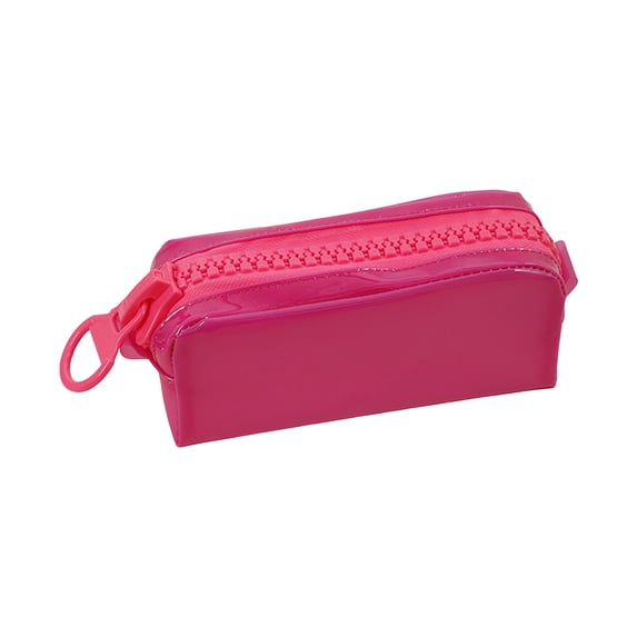 Colorful Pencil Case,Lightweight Large Zipper Pencil Bag for Stationery & Make-up Storage,Large Capacity Pencil Pouch for Office Desktop Organizer,red