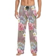 thumbnail image 1 of Colorful Peony Ghost Pajama Pants, Men's Lounge Pants Light with Drawstring and Pockets, Christmas New Year Birthday Father's Day Gifts, 1 of 7