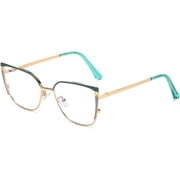 Colorful Personalized Metal Spring Hinged Frame Trendy Business And High-End Women Glasses SUN3014