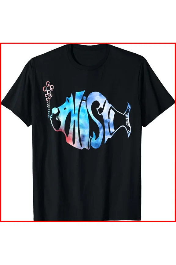 Colorful Phish Jam Tie Dye Fisherman Fish Graphic Unisex T-Shirt S-5XL