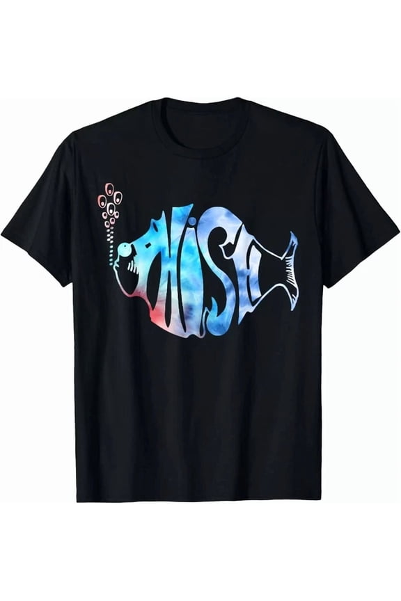 Colorful Phish-Jam, Tie-Dye Tee For Fisherman, Fish Graphic T-Shirt