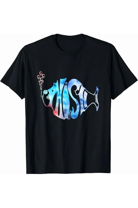 Colorful Phish-Jam, Tie-Dye Tee For Fisherman, Fish Graphic Unisex S-5XL T-Shirt