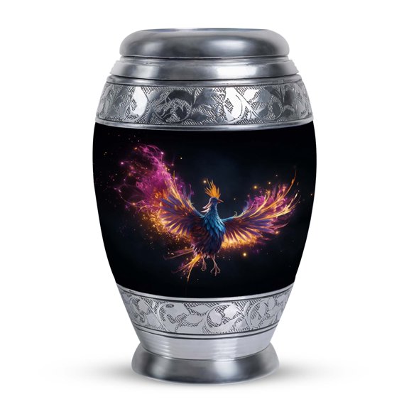 Colorful Phoenix Mini Urn Human Adult Mother & Father - Urns For Woman Human Ashes - Cremation Urn For Human Ashes - Keepsake Urns For Ashes - Memorial Urns For Human Ashes(Size 3inch,1pcs)