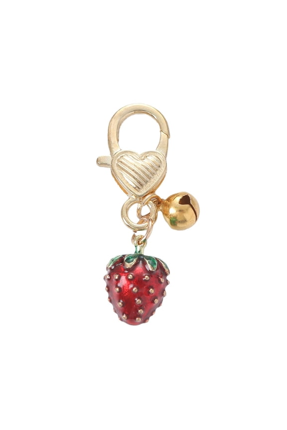 Colorful Phone Lanyard Keyring Strawberry Phone Chain Handmade Keychain Backpack Phone Camera Jewelry Accessory