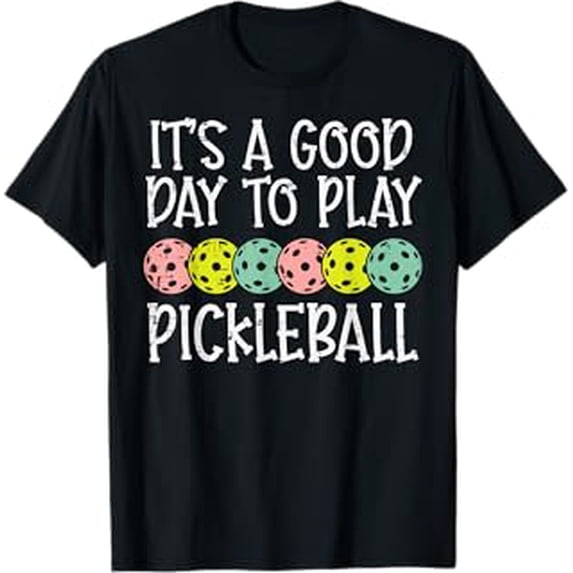 Colorful Pickleball Design T-Shirt for Enthusiastic Players - Good Day ...