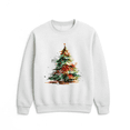 thumbnail image 1 of Colorful Pine Tree Christmas Holiday Festive Seasonal Cute Cartoon Sweatshirt, up to size 5XL, 1 of 2